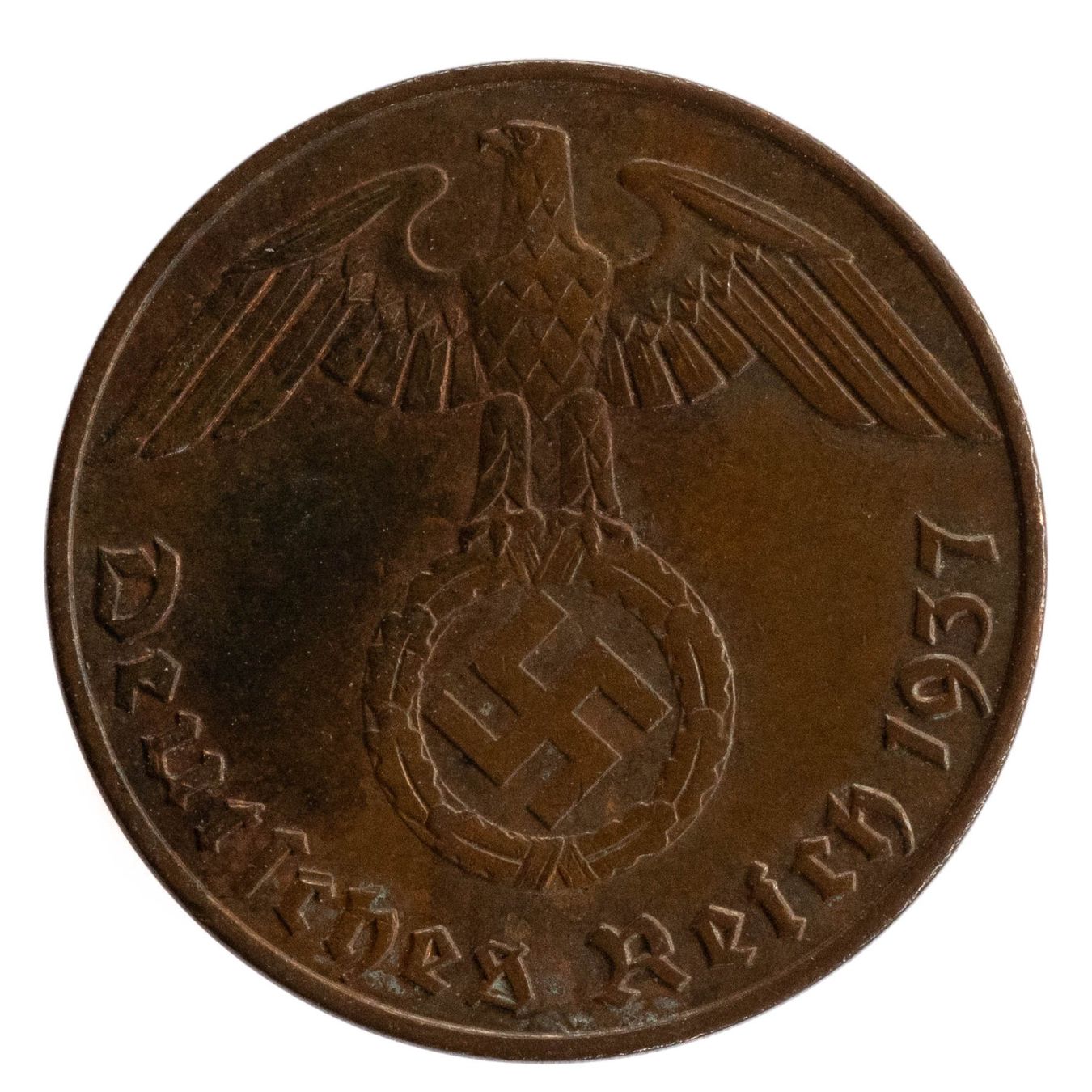 Alle Münzen: Deutschland - 1 Reichspfennig - 1937 - J – Gebraucht aus Rotkreuz von num_6343 1