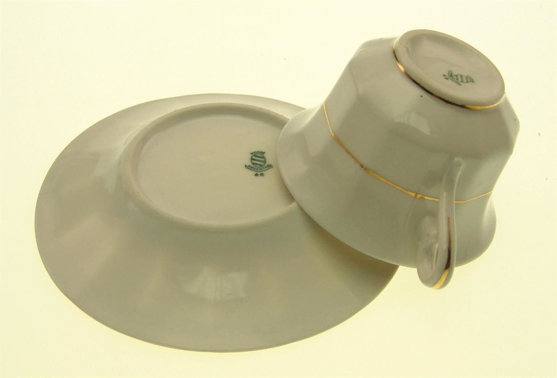Geschirrsets: Mocca - Tasse 1946 / 1948 mit Unterteller Langenthal 013 – Gebraucht aus Langenthal von TolleGeschenke2026 2