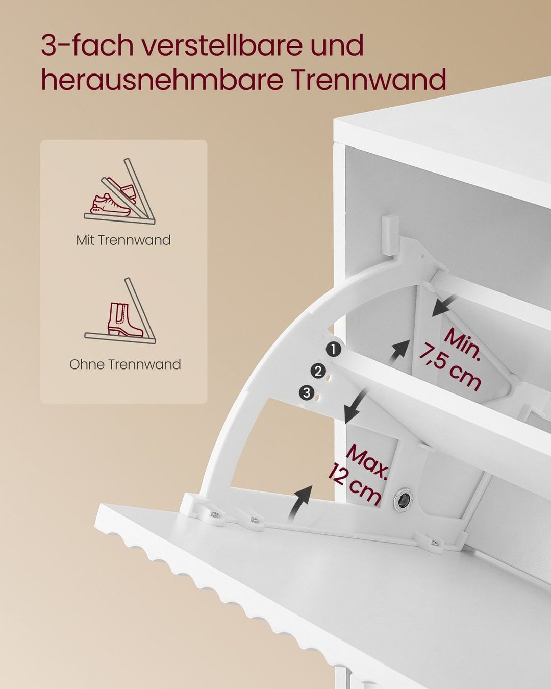 Armadi: Schuhschrank mit 3 Klappen MIA – Nuovo e nell'imballaggio originale da Lachen SZ venduto da MAMORU-MOEBEL 6
