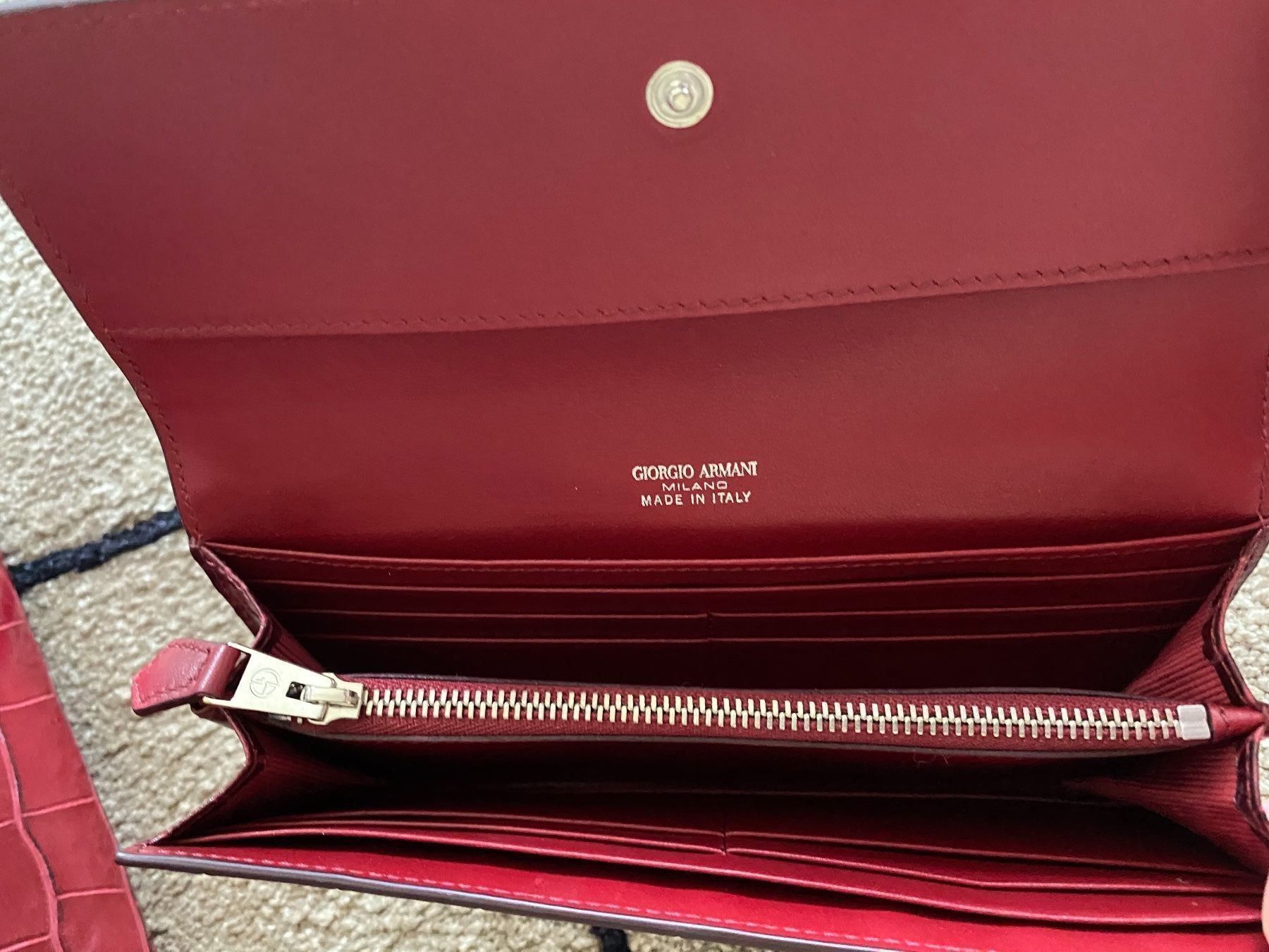 Armani Borse da donna: Armani Leder Tasche und Portemonaie – Usato da Zollikon venduto da ValeL 1