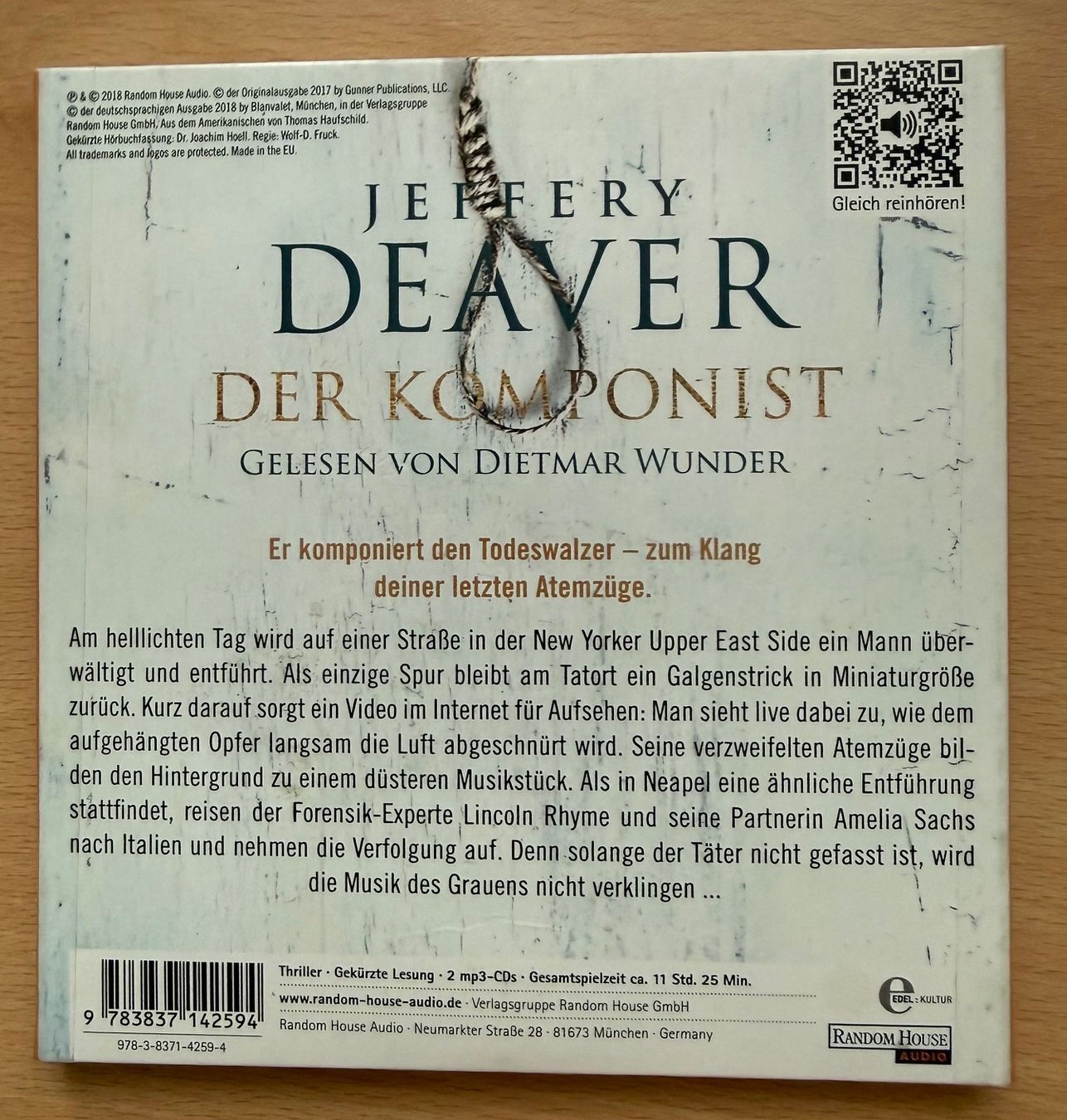 Audiolibri: Jeffery Deaver - Der Komponist – Usato da Liestal venduto da 99katzen 1