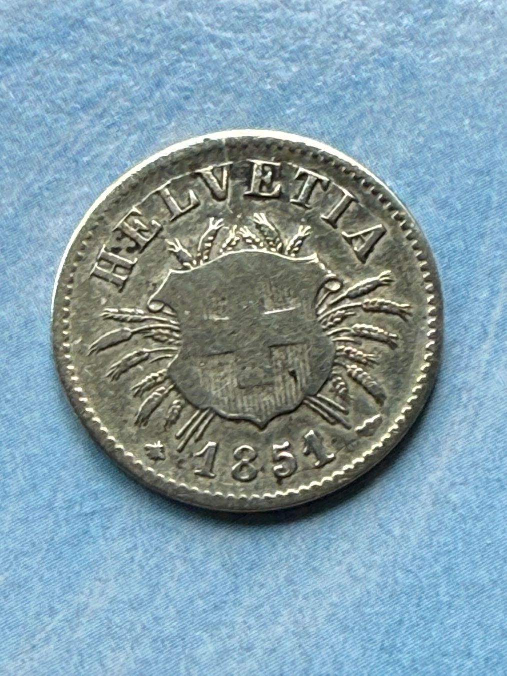 Tutti le monete: 5 cts 1851 B  ((Billion - Rare)) – Usato da Pully venduto da UCA01