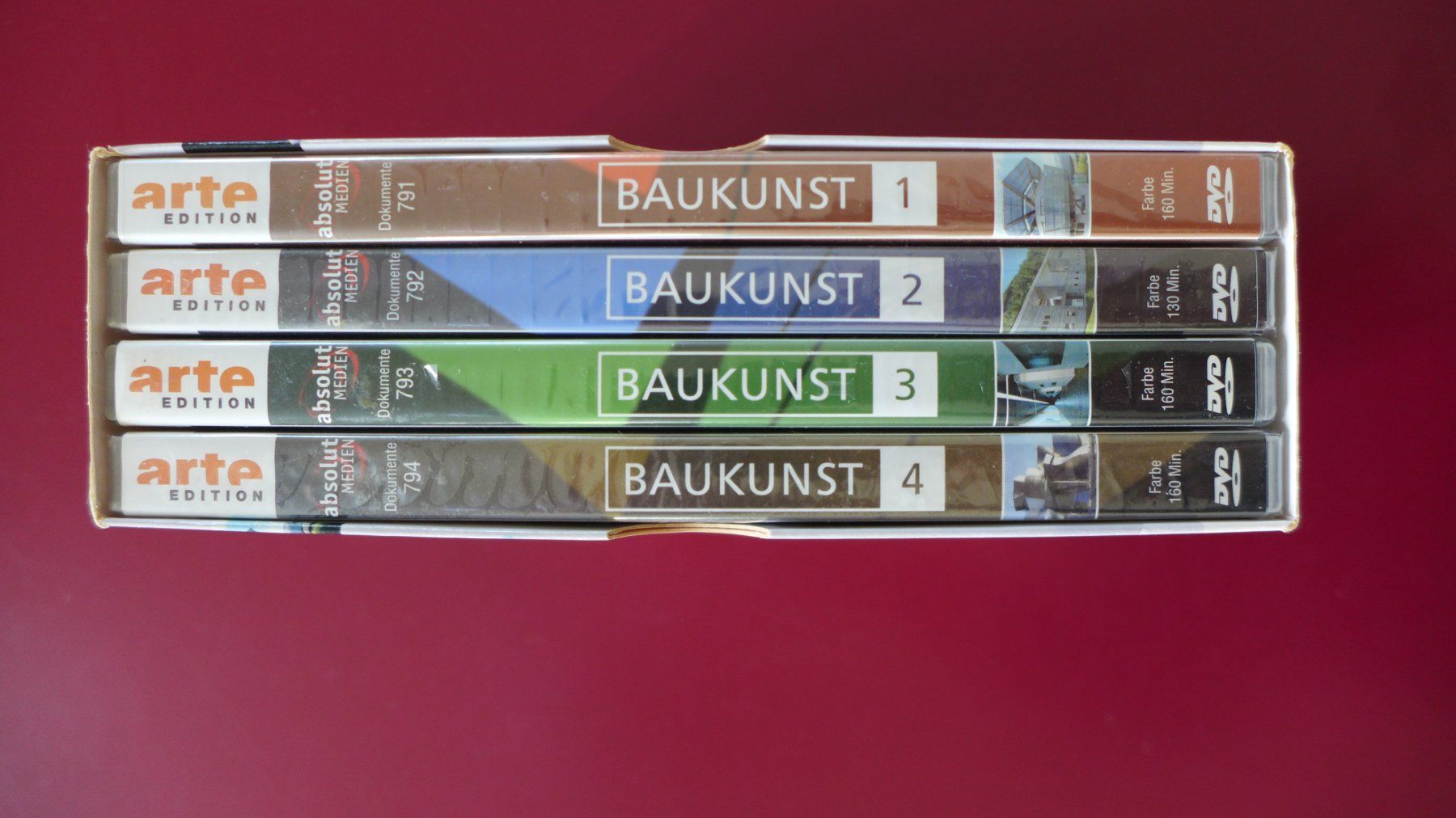 Tutti i DVDs: DVD-Box Baukunst ARTE – Usato da Rapperswil SG venduto da Vespinone 2