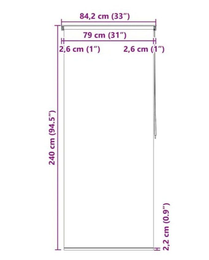 Tende: Duschrollo 80x240 cm- weiss milch transparent – Nuovo e nell'imballaggio originale da Sarmenstorf venduto da taosun2 3