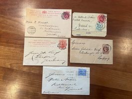 Lot 5 alte Belege  GB-Irland  ab 1902   (G1151)