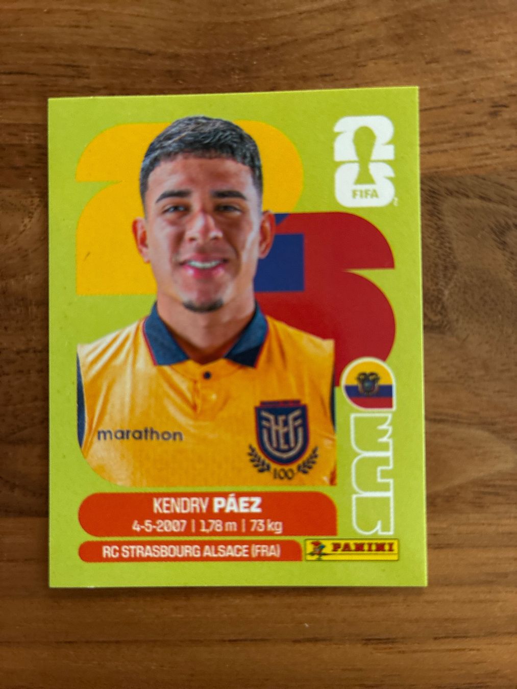 Panini Carte collezionabili: FIFA WC 2026 Kendry Paez ECU 11 – Nuovo (secondo la descrizione) da Boll venduto da valoune01