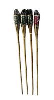 4x Bambus Gartenfackeln 120cm, NEU und unbenutzt