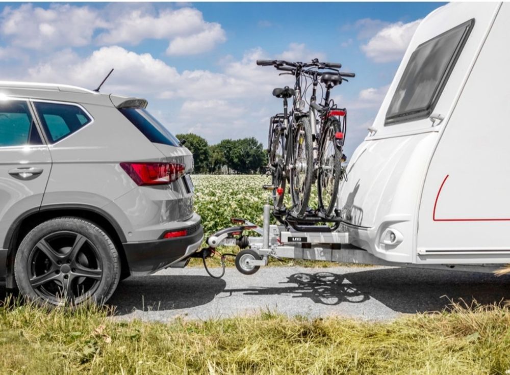 Faszinierend Fahrradtrager Am Wohnwagen Fotosnull
