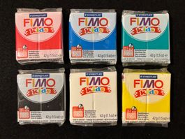 Staedtler Fimo Kids Modellierknete 6 Farben neu