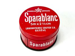 Antike Heftpflaster-Dose Sparablanc Genève Schweiz Retro
