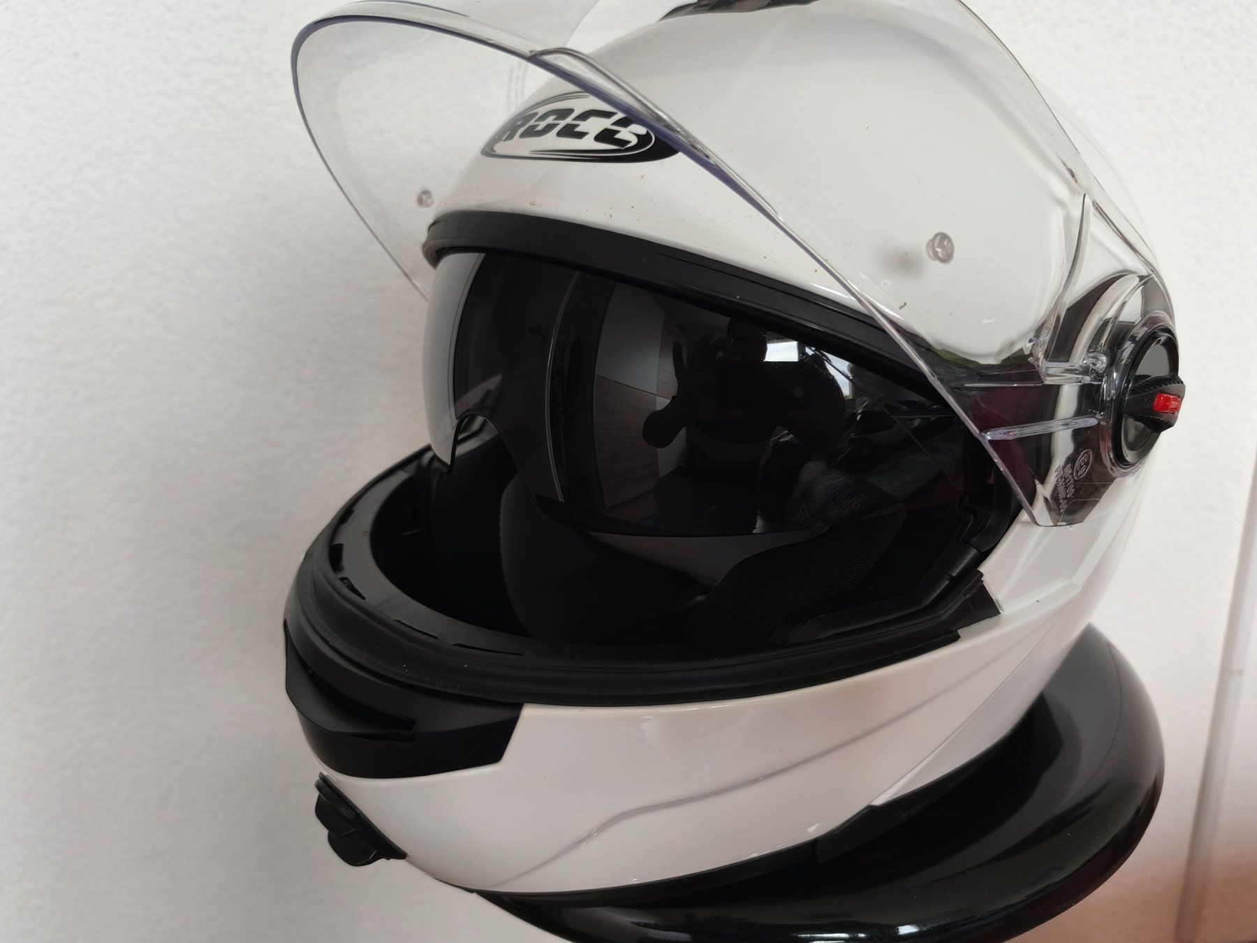 Casques & visières: Motorradhelm weiss – D'occasion à Wattenwil par 8bherd10 1