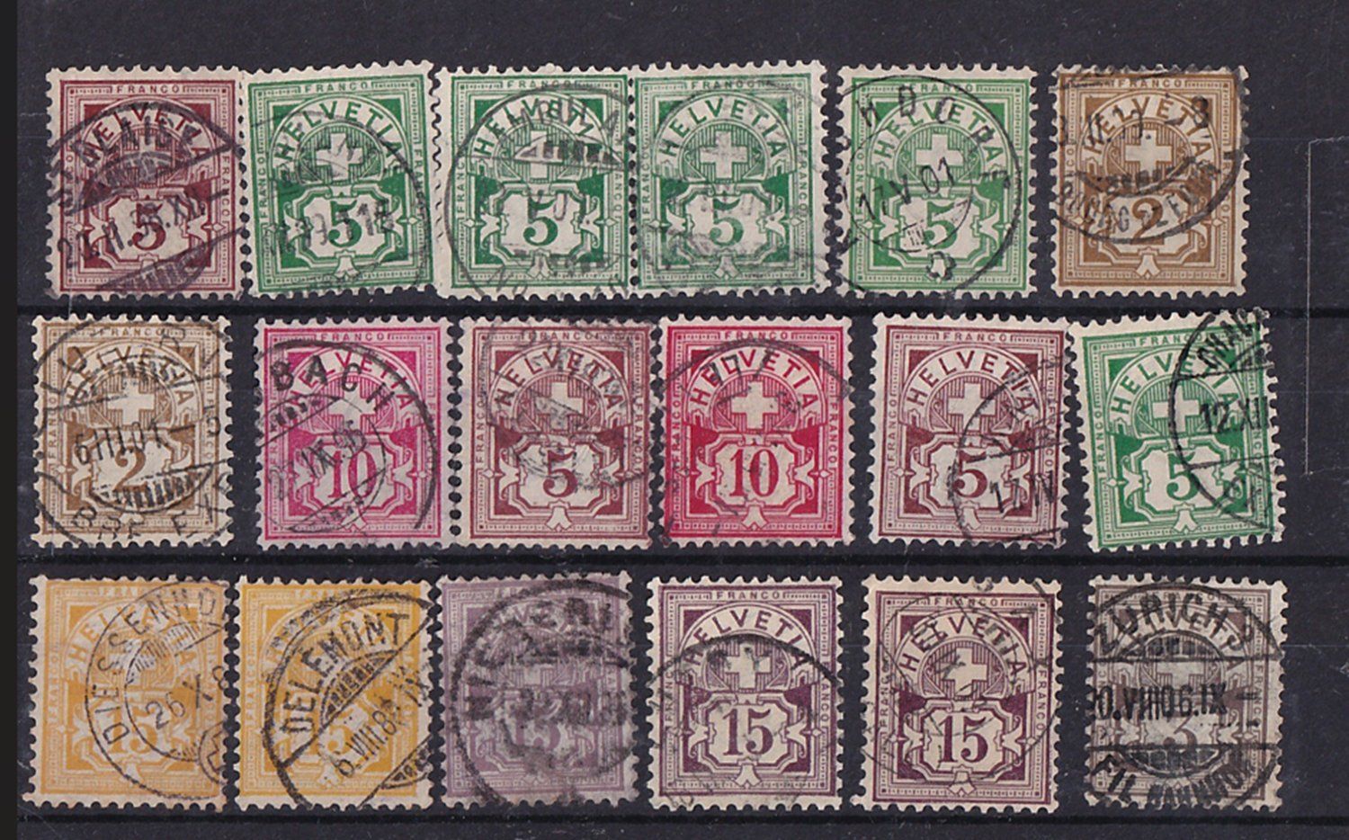 Alle Briefmarken: Lot type chiffres - cote 300+ – Gebraucht aus Grandson von Rogneux
