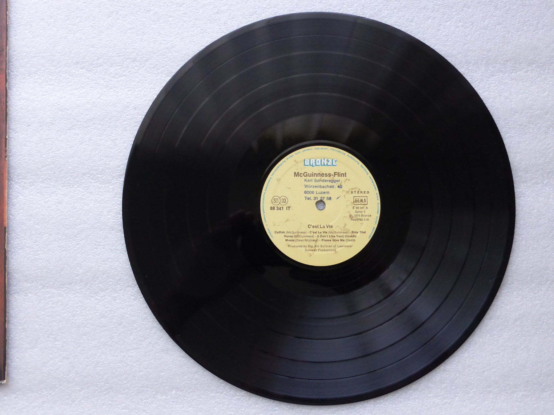 Dischi in vinile: VINYL  LP   McGUINNESS FLINT – Usato da Küssnacht am Rigi venduto da Sunnestrahl 1