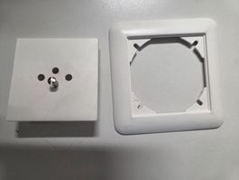 Frontset Steckdose Abdeckung T13 weiss, Feller