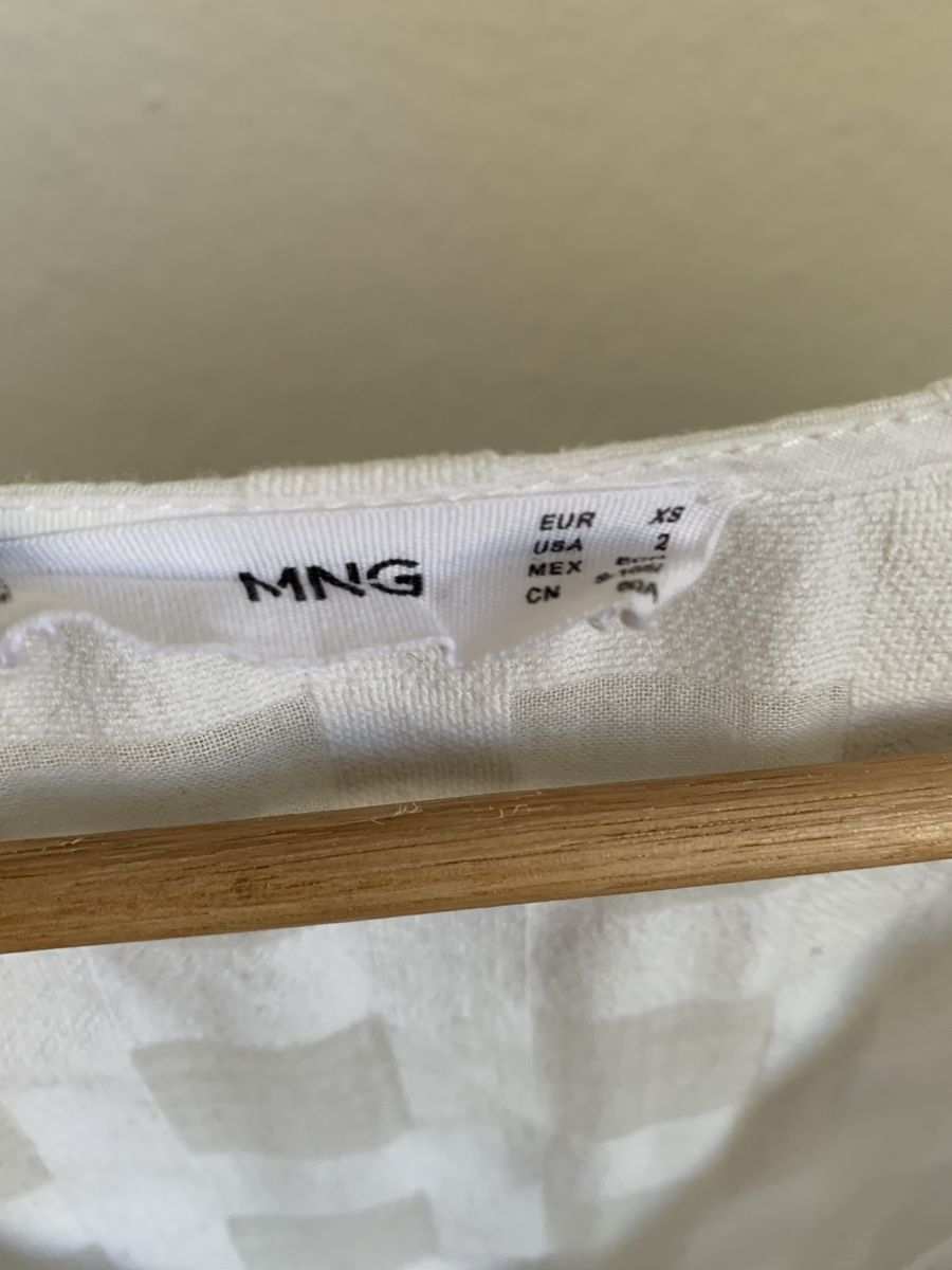 Mango Camicette: Blouse d’été en coton blanche Mango – Nuovo (secondo la descrizione) da Genève venduto da rez_c6c6 4