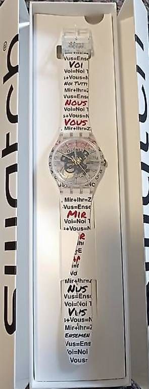 Swatch Orologi: Swatch Aktionärsuhr 2026 – Usato da St. Gallen venduto da Coco1879