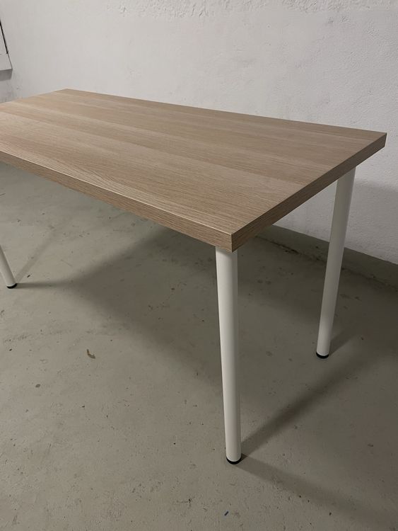 IKEA LAGKAPTEN / ADILS Schreibtisch Eiche/weiß Kaufen auf Ricardo