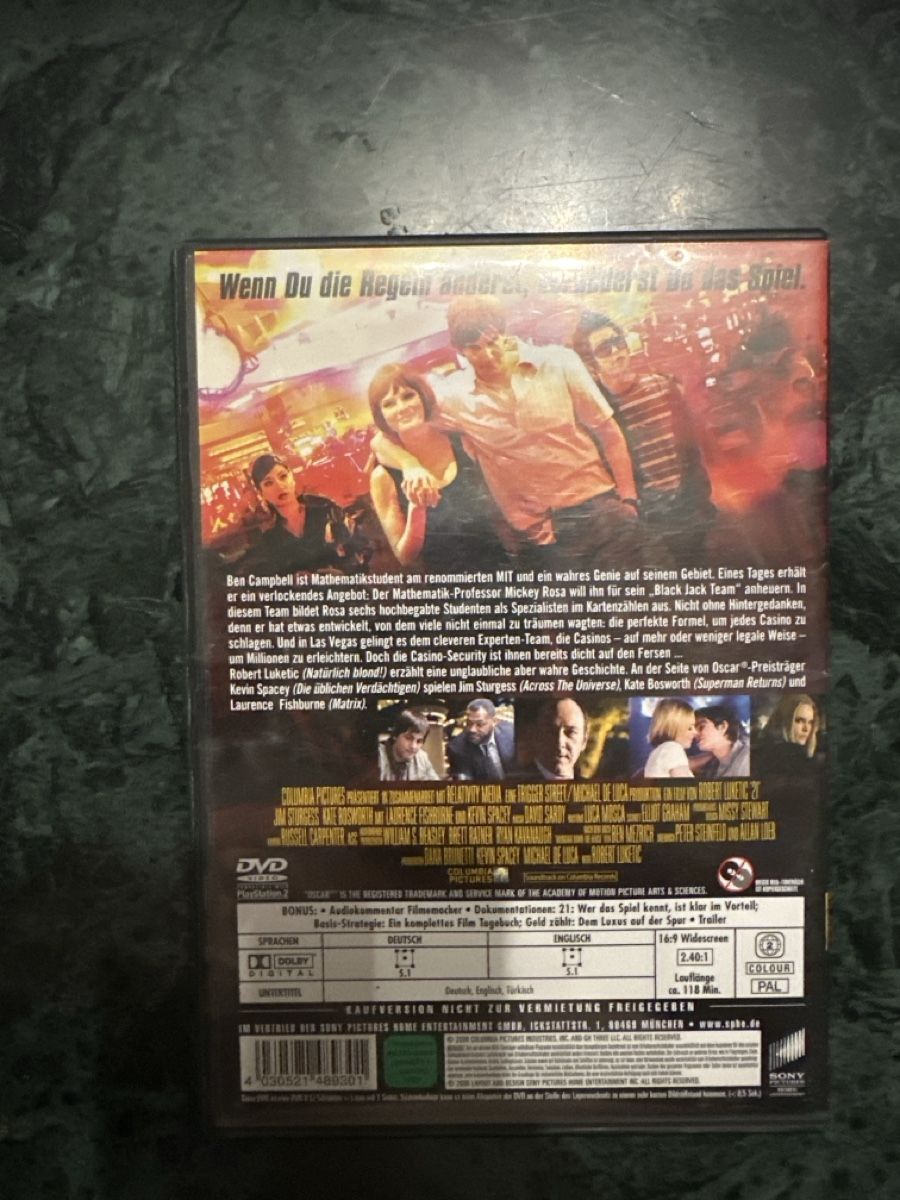 Tutti i DVDs: DVD Film 21 mit Kevin Spacey – Usato da Ibach venduto da Viper39 1
