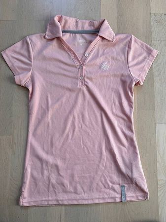 Rosa Reit-Poloshirt