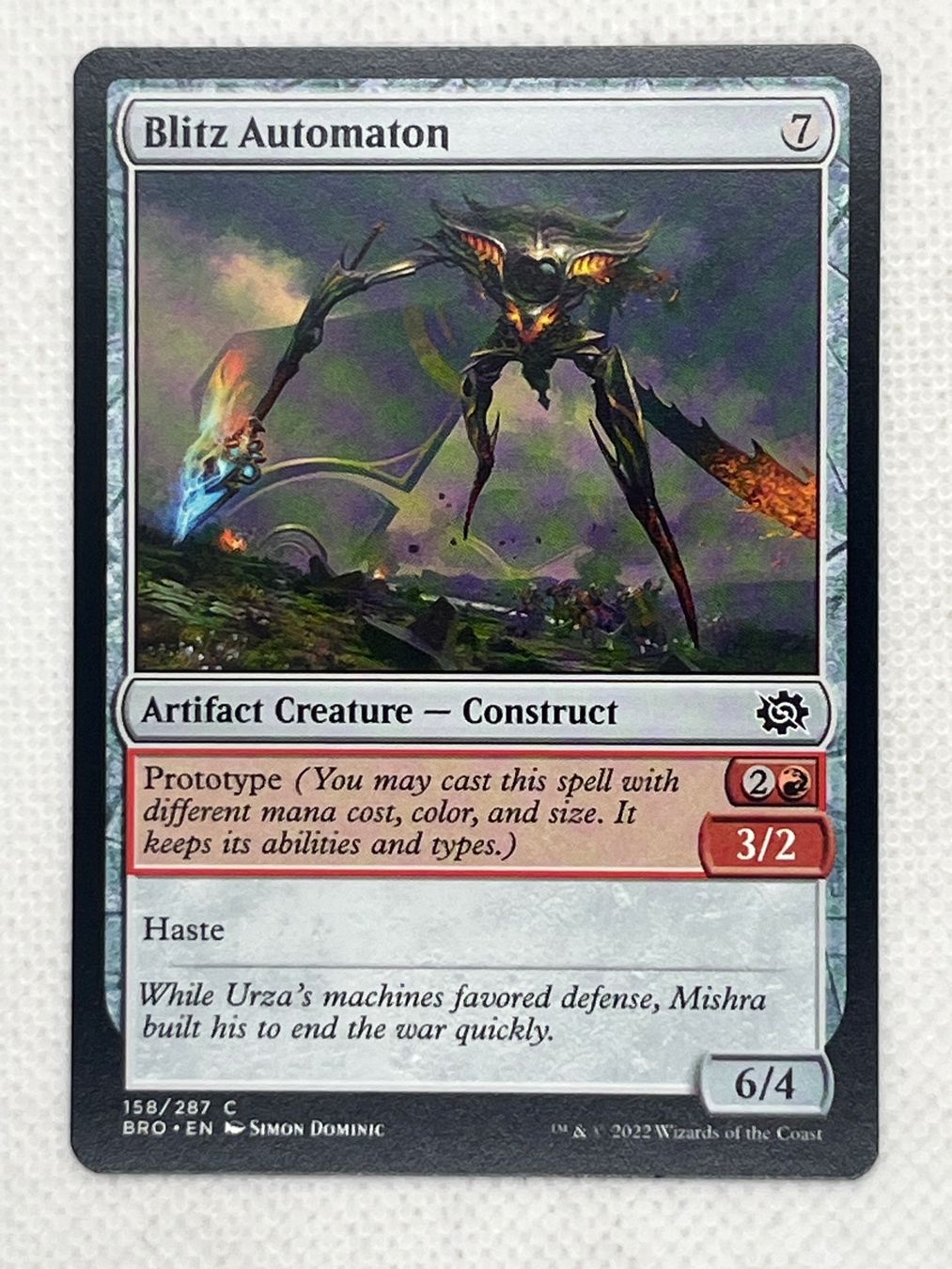 Magic The Gathering Carte collezionabili: MTG: Blitz Automaton, Artifact Creature – Usato da Hinterkappelen venduto da Kim1992