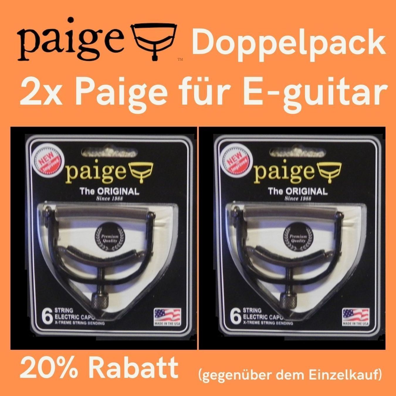 Strumenti musicali: Doppelpack Paige Capo electric – Nuovo e nell'imballaggio originale da Grimisuat venduto da musicgear.ch