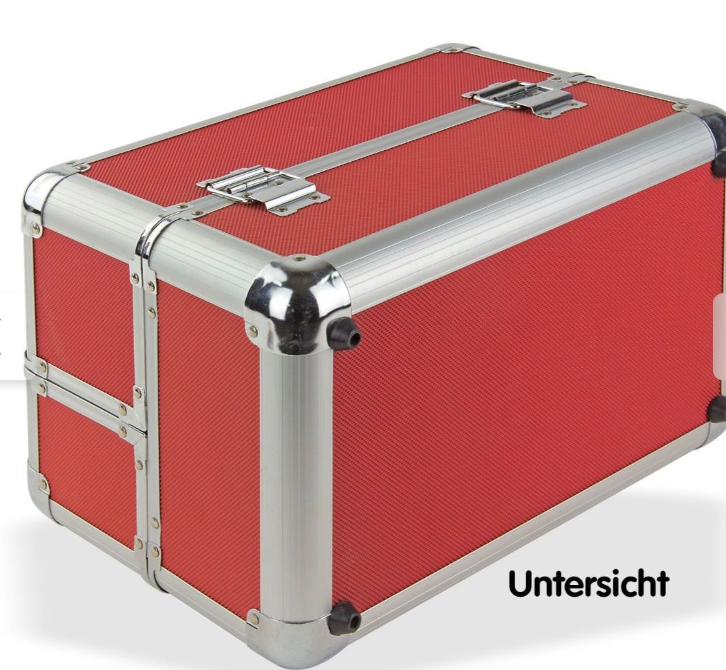 Valigie: Alukoffer Schminkkoffer Multikoffer AK3 Rot – Nuovo e nell'imballaggio originale da Amriswil venduto da JaJa-Express 2