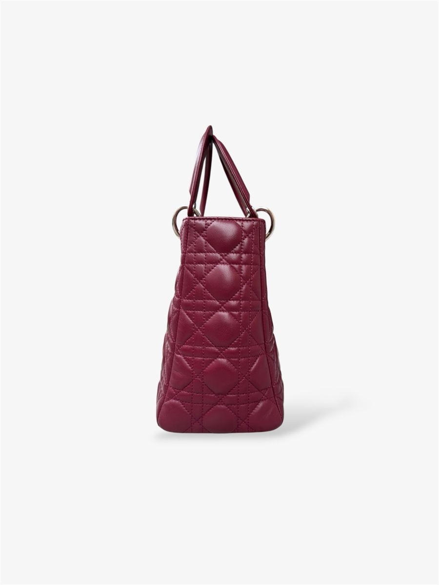 Dior Sacs femmes: Sac Lady Dior bordeaux médium  – D'occasion à Versoix par Monjolitresor 7