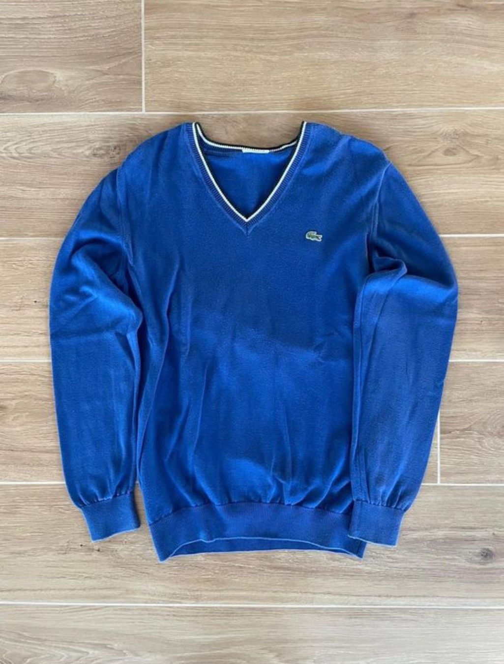 Lacoste Maglioni & Felpe: Pull Lacoste bleu col en V, taille 4, homme – Usato da Zürich venduto da dav_757h 2