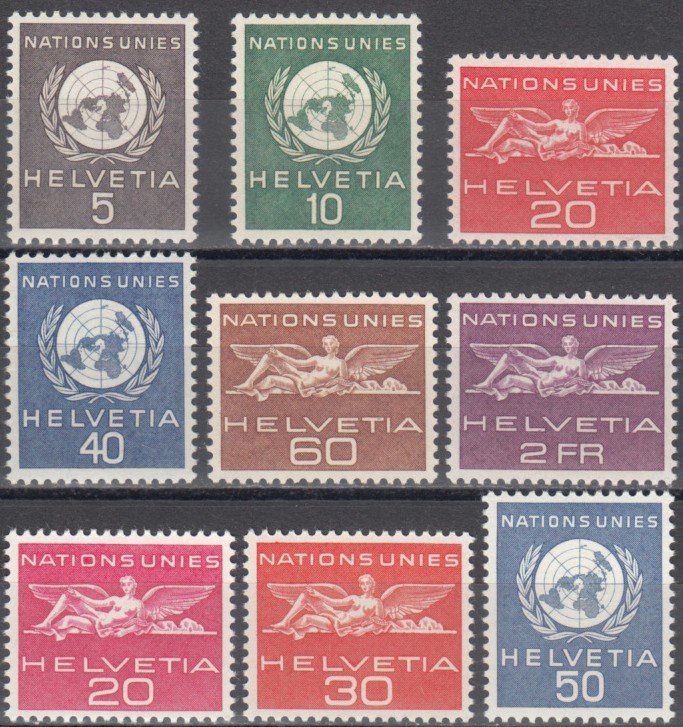 Alle Briefmarken: SBK D Vll 22 - 30 postfrisch – Gebraucht aus Bürglen TG von StampGraf