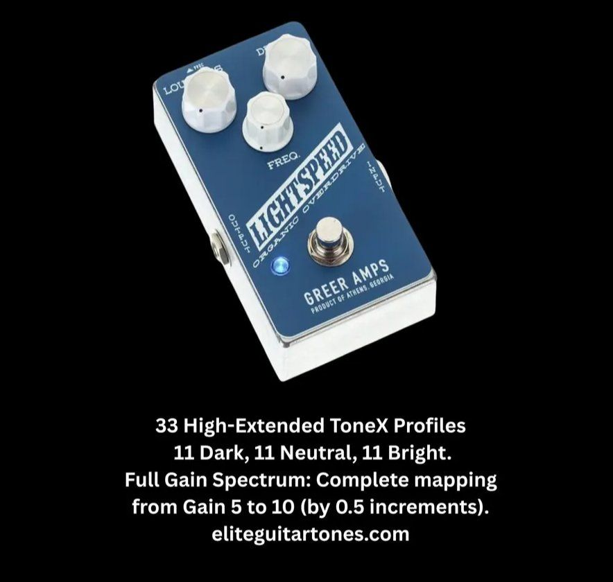 Musikinstrumente: Greer Lightspeed ToneX Captures Pack, Transparent Overdrive – Gebraucht aus Lausanne von VG1005