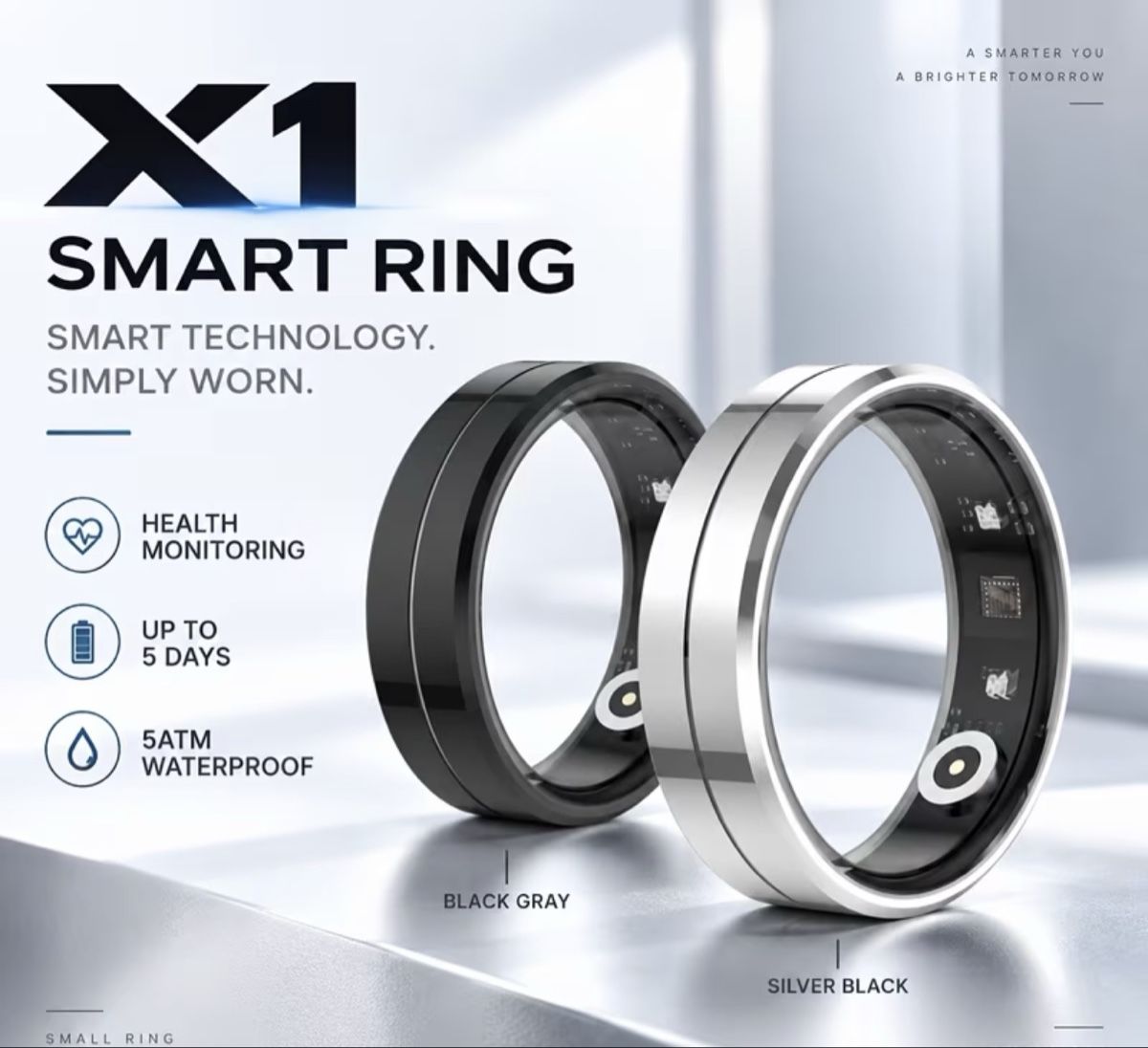 Ringe: Smart Ring Silber – Neu und originalverpackt aus Dulliken von Lindt.1845 1