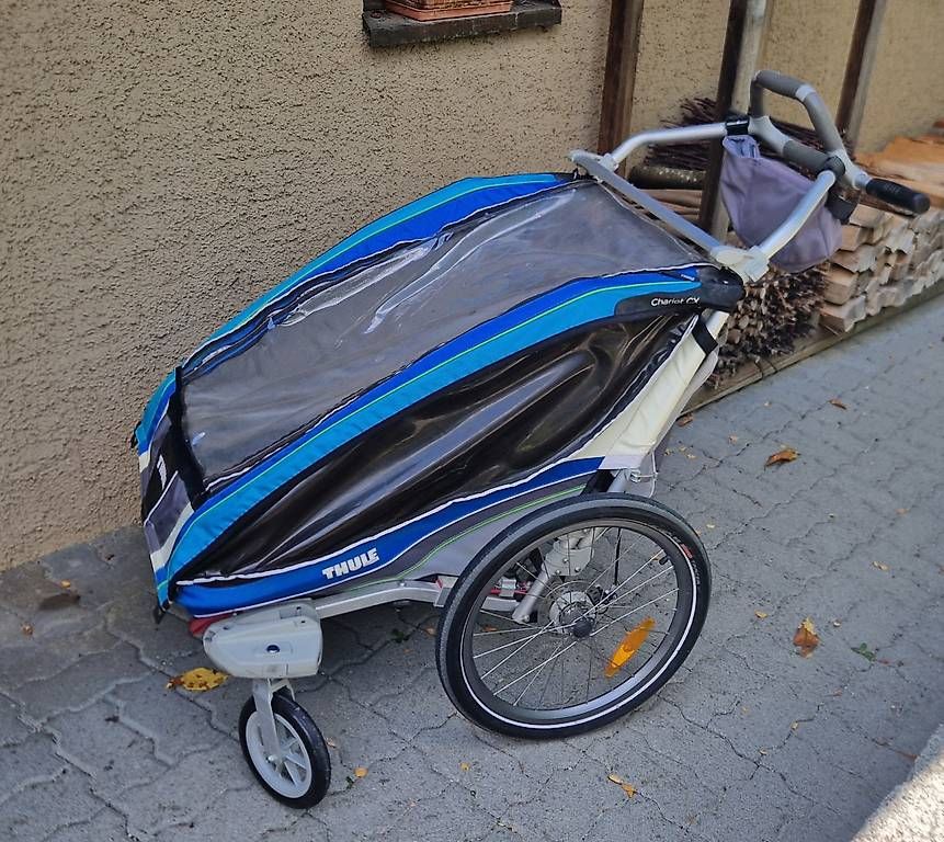 Thule Rimorchi: Thule Chariot CX2 mit Zubehör – Usato da Zollikofen venduto da Ruebezahl 1