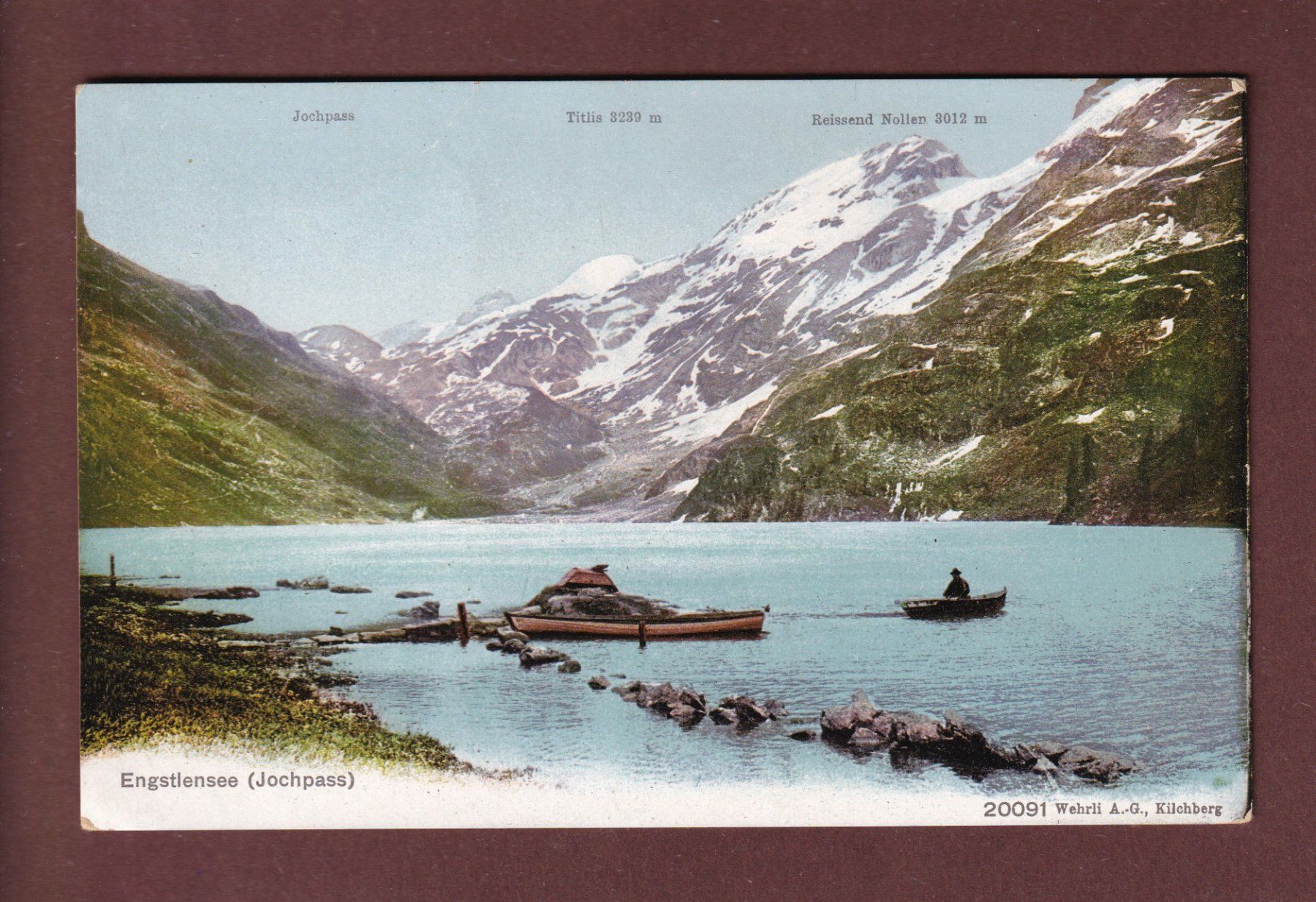 Cartoline postali: ENGSTLENSEE am Jochpass // Falte // – Usato da Pully venduto da nicecards-shop