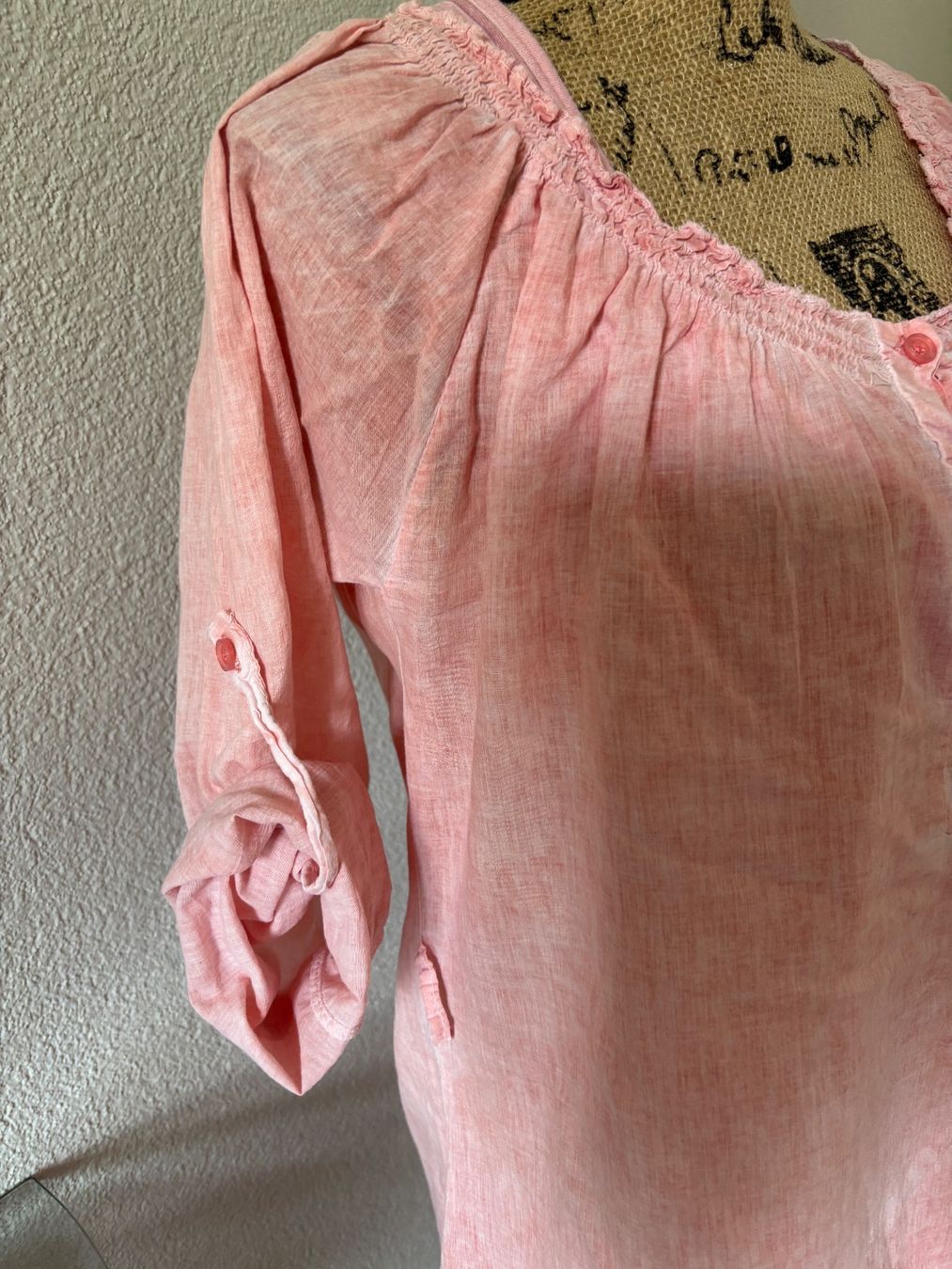 Tuniken: Luftige Bluse mit Top coral 2-teilig one Size – Gebraucht aus Balsthal von Uroby 1