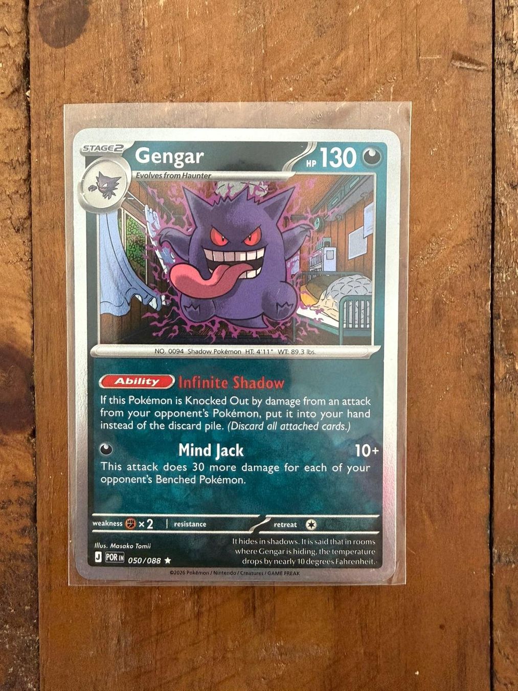 Pokémon Carte collezionabili: Gengar POR 050 (EN) – Usato da Mönchaltorf venduto da jan_6vql