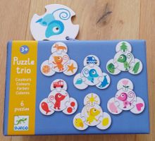 Puzzle Trio Farben 6 Puzzles 3+ Djeco OVP