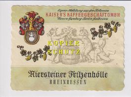 Etikette - Niersteiner Fritzenhölle (gelocht 114 1 63) /bd