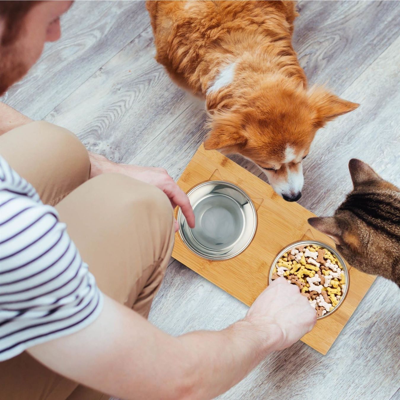 Ciotole: Geneigte Napfstation BAMBUS HUND + KATZE – Nuovo e nell'imballaggio originale da Gerlafingen venduto da Tsuru 4