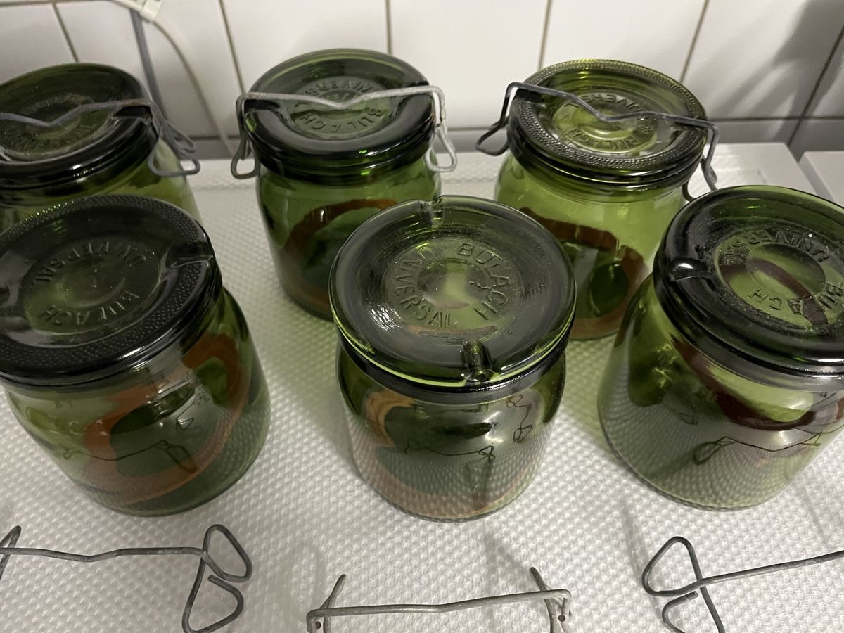 Bülacher Contenitori & Simili: 5 Bülach Weckgläser Einmachgläser Fermentiergläser Gläser – Usato da Frauenfeld venduto da Babytimmy 2
