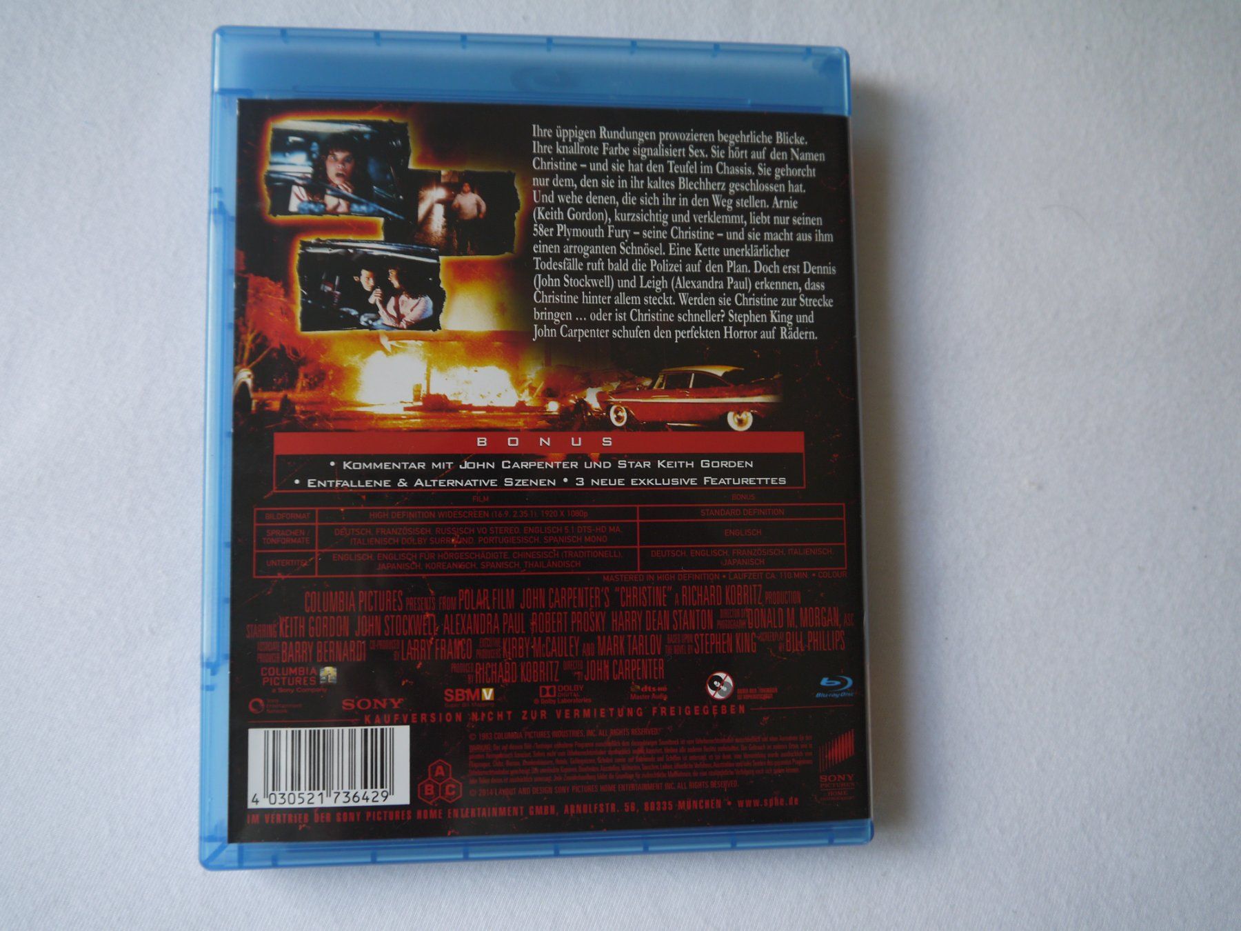 Tutti i DVDs: CHRISTINE - John Carpenter – Usato da Hagendorn venduto da Blaf 1