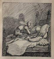 Alfred Kubin (1877-1959), Orig. Buch-Illustration, um 1910