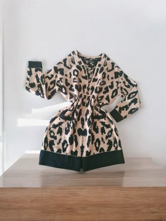 Jaquette Tricot Léopard (S)