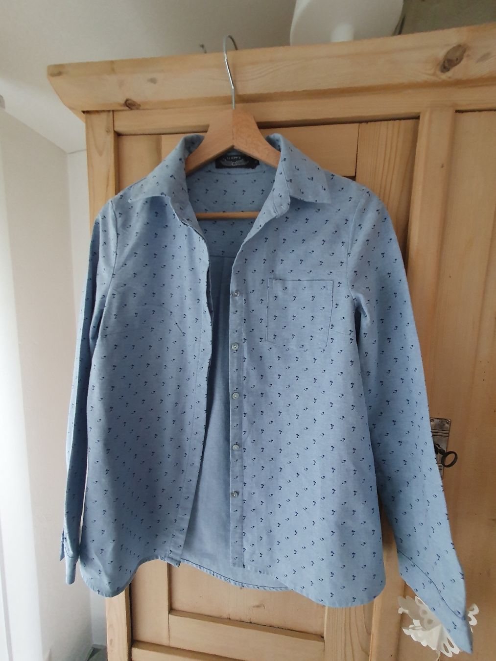 Camicette: Hemd/Bluse "It Hippie" mit Palmenmuster, Gr. S. – Usato da Steinach venduto da Xamax18 1