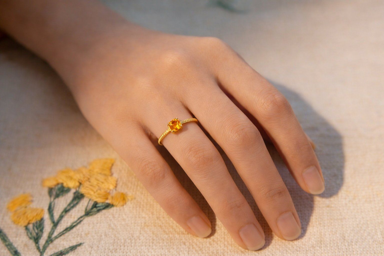 Anelli: NEW - S925 Citrine Ring (Adjustable) – Nuovo (secondo la descrizione) da Zürich venduto da cin_wcf6 6
