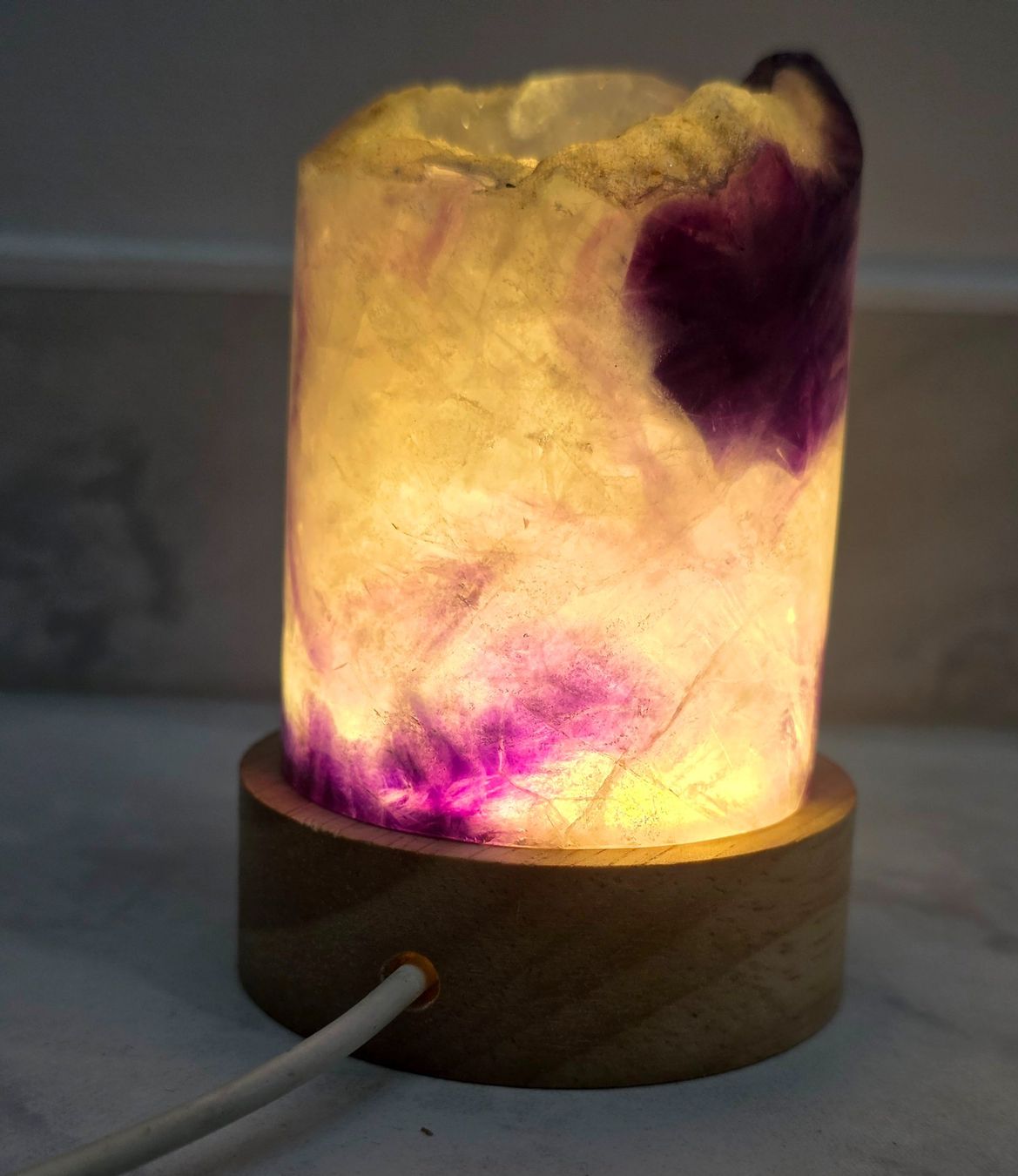 Mineralien & Heilsteine: Fluorit Lampe F6 255g – Neu und originalverpackt aus Matzingen von Shay_Crystalz 1