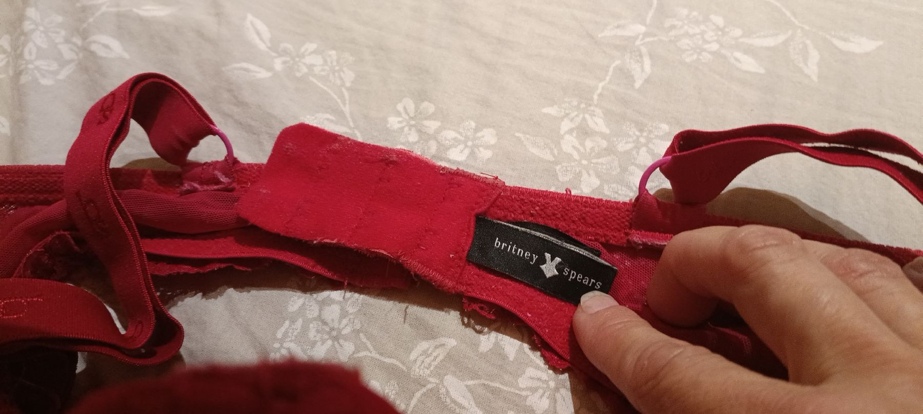 Altra biancheria intima: Britney Spears Pure Red Lace Bra 70H  – Nuovo (secondo la descrizione) da Zürich venduto da cat_9cvz 4
