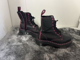 Dr. Martens Stiefel schwarz pink Grösse 36 guter Zustand