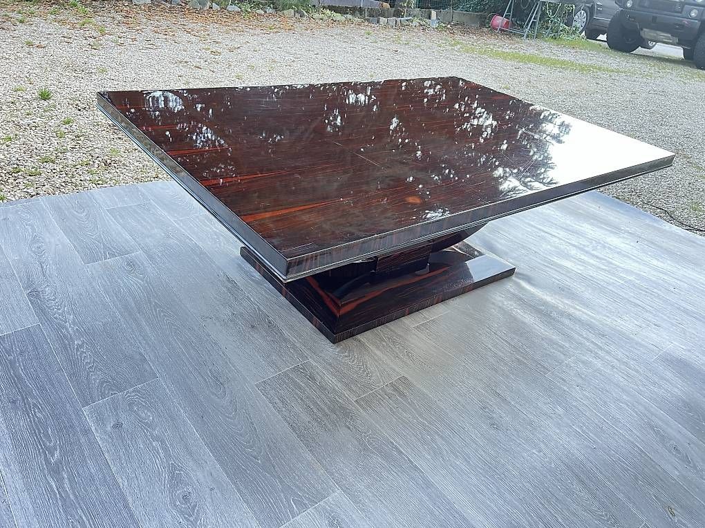 Tavoli: Table basse art déco ébène de Macassar  – Usato da Mollens VD venduto da espritartdeco