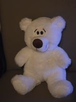 Plüschtier Teddy Bär weiss kuscheli weich siehe Foto