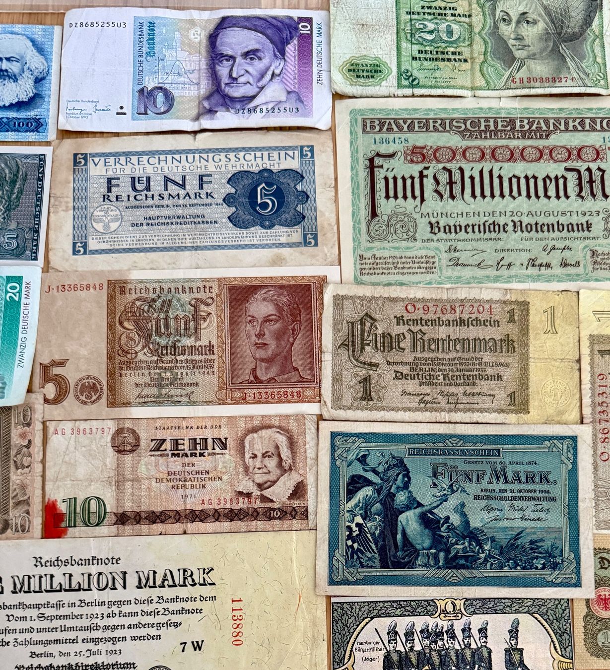 Banknoten: **Deutschmark Banknoten Konvolut ** – Gebraucht aus Langrickenbach von MeUs74 6